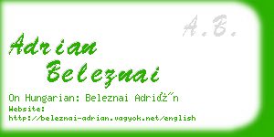 adrian beleznai business card